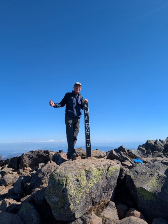 快晴の大船山山頂